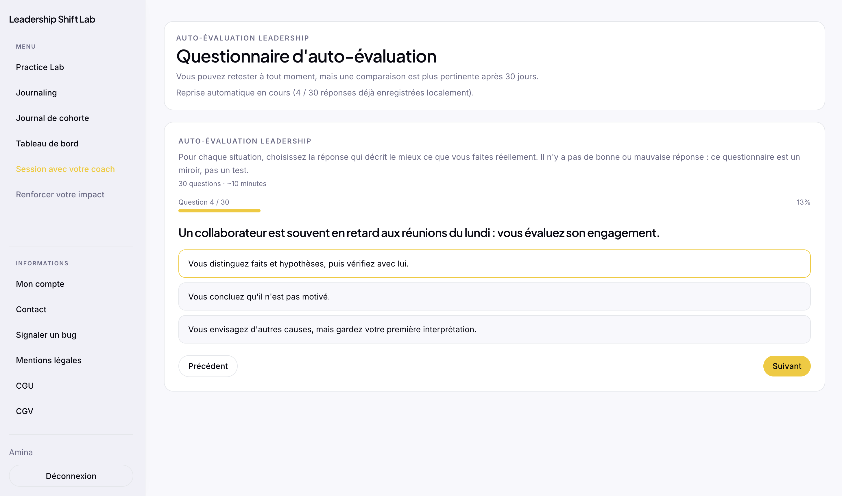 Aperçu Leadership Shift Lab